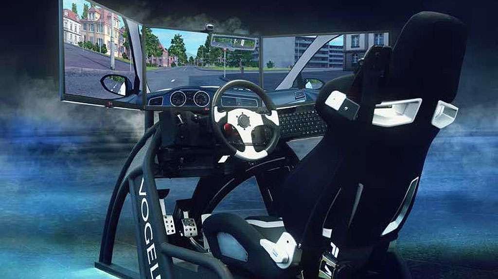 Fahrsimulator der Fahrschule Heindl